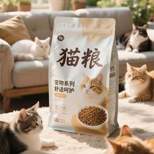 Miljövänliga kattmatsförpackningar